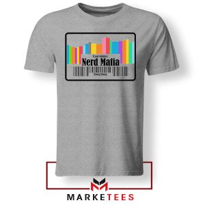 The Nerd Mafia Book Labels Grey Tshirt