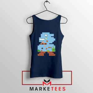 The Super Mario Mascot Series Navy Tank Top