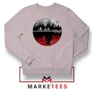 Upside Down Moon Mystery Parody Grey Sweatshirt