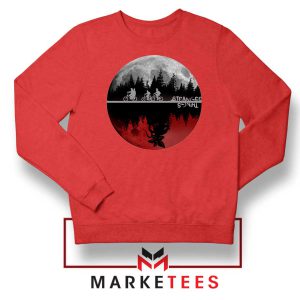 Upside Down Moon Mystery Parody Red Sweatshirt