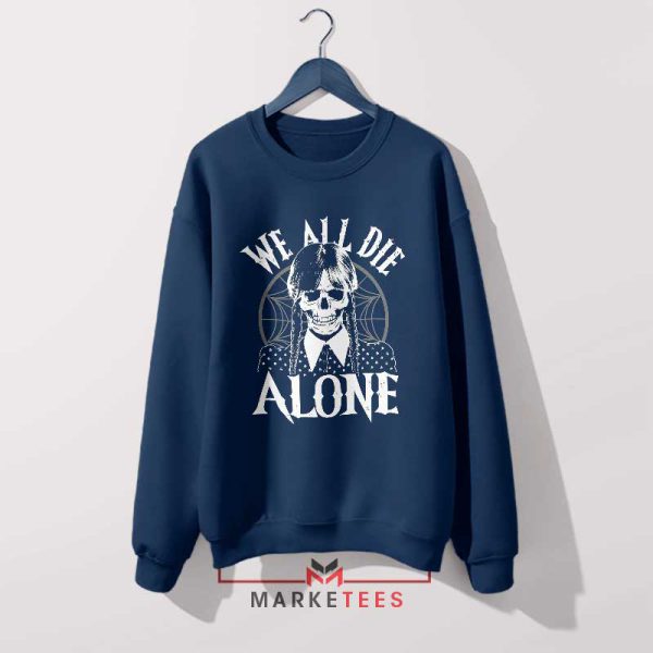 Wednesday Addams Fashion Navy Sweatshirt