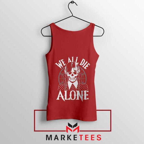 Wednesday Addams Fashion Red Tank Top