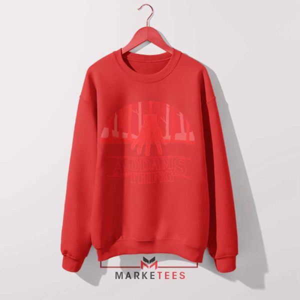 Wednesday Addams Stranger Things 5 Red Sweatshirt