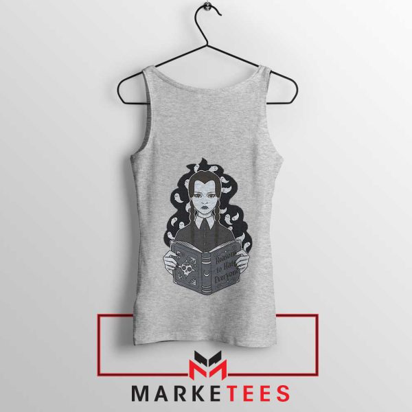 Wednesday Reasons To Hate Everyone Grey Tank Top