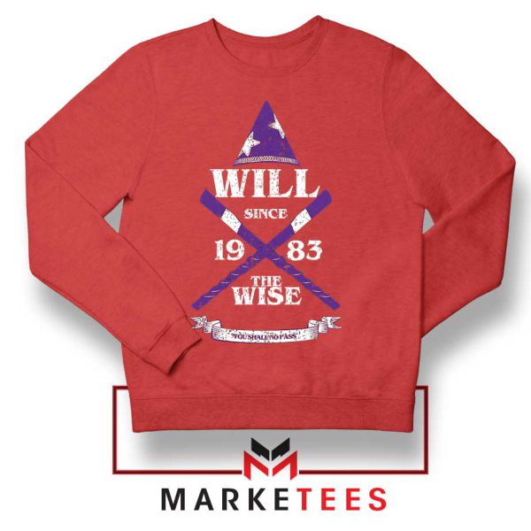 Will Byers Since 1983 Seaosn 5 Red Sweatshirt