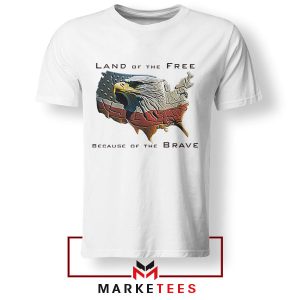 American Spirit Patriotic Bald Eagle White Thisrt