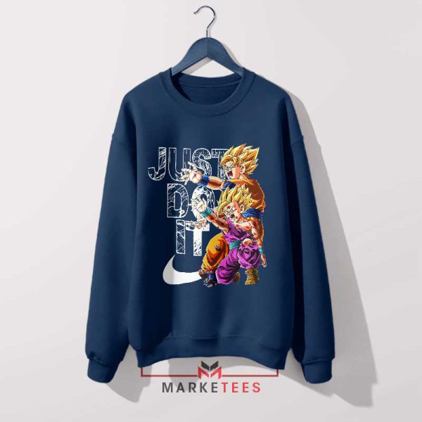 Be the Strongest Goku And Gohan Navy Sweatshirt