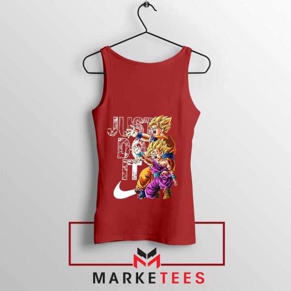 Be the Strongest Goku And Gohan Red Tank Top