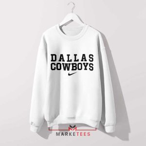 Big D Energy Dallas Cowboys White Sweatshirt