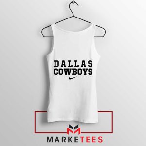 Big D Energy Dallas Cowboys White Tank Top