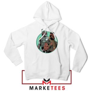 Bounty Hunter With Mr. T Star Wars White Hoodie