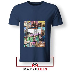 Breaking Bad Vice City GTA V Navy TshirtBreaking Bad Vice City GTA V Navy Tshirt