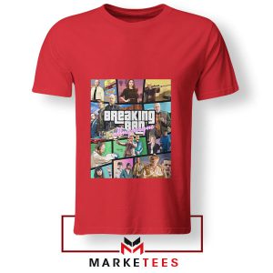 Breaking Bad Vice City GTA V Red Tshirt