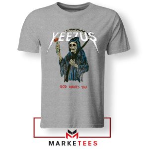 Controversial Yeezus God Wants You Grey Tshirt