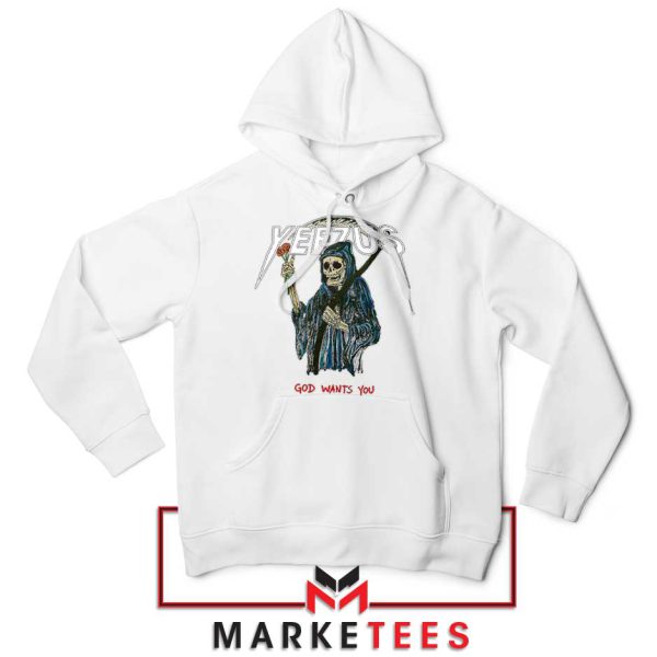 Controversial Yeezus God Wants You White Hoodie