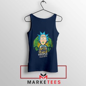 Cynical Genius Rick Being Nice Navy Tank Top