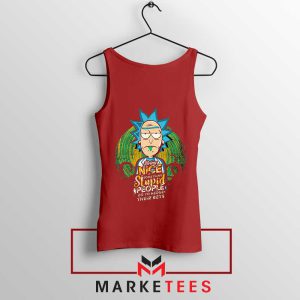 Cynical Genius Rick Being Nice Red Tank Top