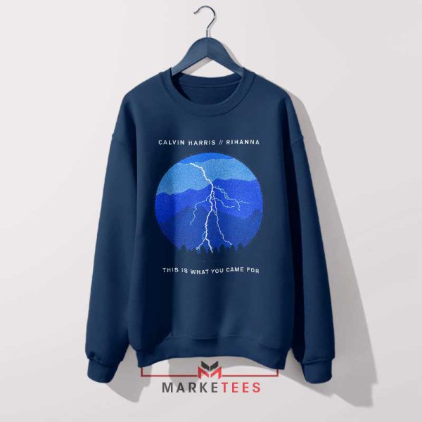 Dance to the Beat Calvin Harris Rihanna Navy Sweatshirt