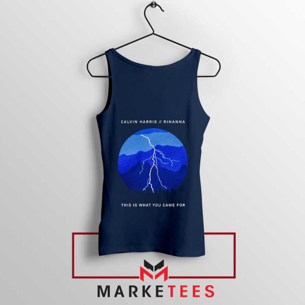 Dance to the Beat Calvin Harris Rihanna Navy Tank Top