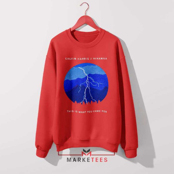 Dance to the Beat Calvin Harris Rihanna Red Sweatshirt