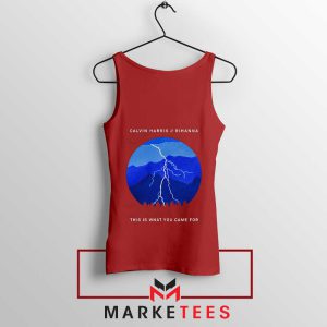 Dance to the Beat Calvin Harris Rihanna Red Tank Top