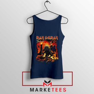 Dark Lord Iron Maiden Sauron Navy Tank Top