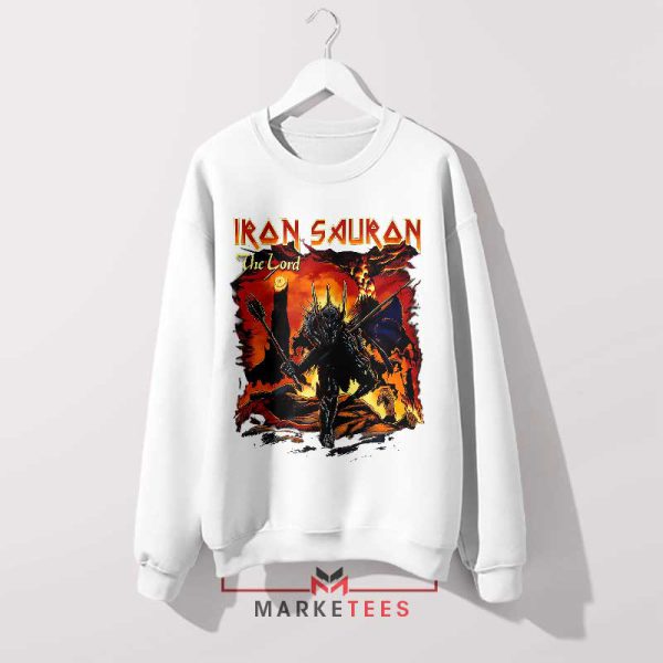 Dark Lord Iron Maiden Sauron White Sweatshirt