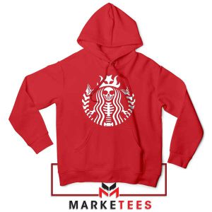 Dark Roast, Pastel Vibe Coffee Red Hoodie