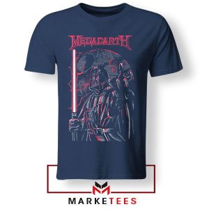 Dave Mustaine X Darth Vader Metal Navy Thisrt