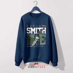 DeVonta Smith's Football Gear Navy SweatshirtDeVonta Smith's Football Gear Navy Sweatshirt