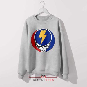 Deadheads Unite Steal Your Face Grey Sweatshirt