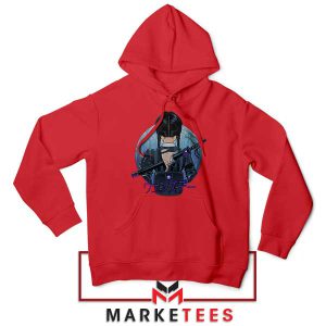 Deadly Wednesday Addams Katana Red Hoodie