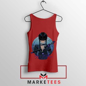 Deadly Wednesday Addams Katana Red Tank Top