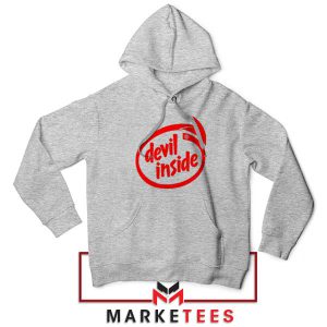 Devil Inside Intel Powered Parody Grey Hoodie