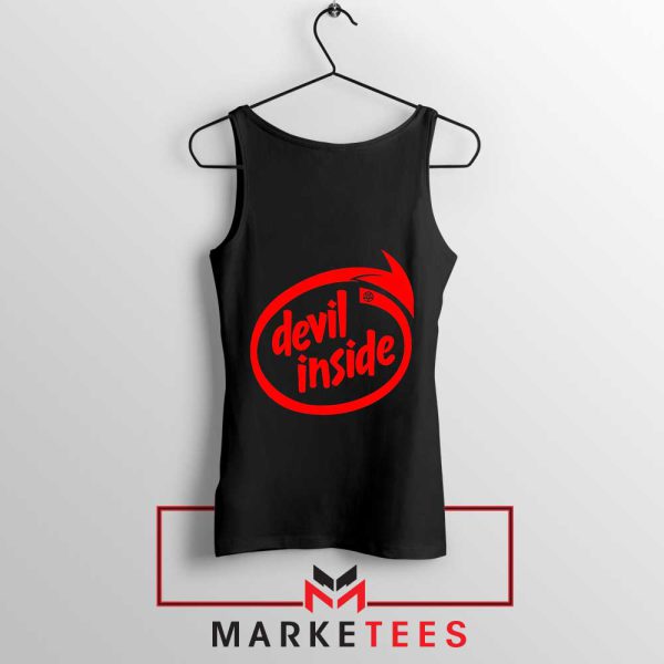 Devil Inside Intel Powered Parody Tank Top