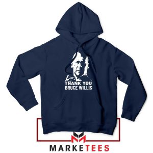 Die Hard Style John McClane's Signature Navy Hoodie