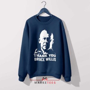 Die Hard Style John McClane's Signature Navy Sweatshirt