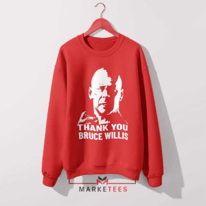 Die Hard Style John McClane's Signature Red Sweatshirt