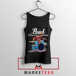 Drumming Machine Animal The Muppets Black Tank Top