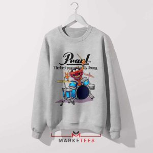 Drumming Machine Animal The Muppets Grey Sweatshirt