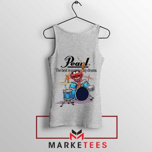 Drumming Machine Animal The Muppets Grey Tank Top