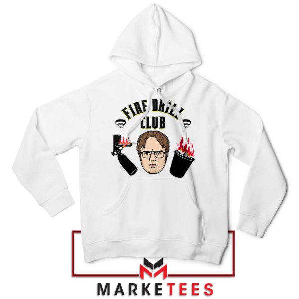 Dwight Schrute Hellfire Club White Hoodie