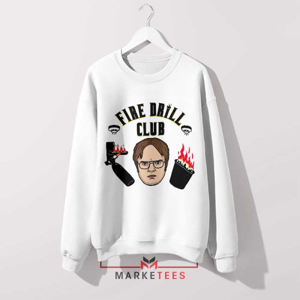 Dwight Schrute Hellfire Club White Sweatshirt