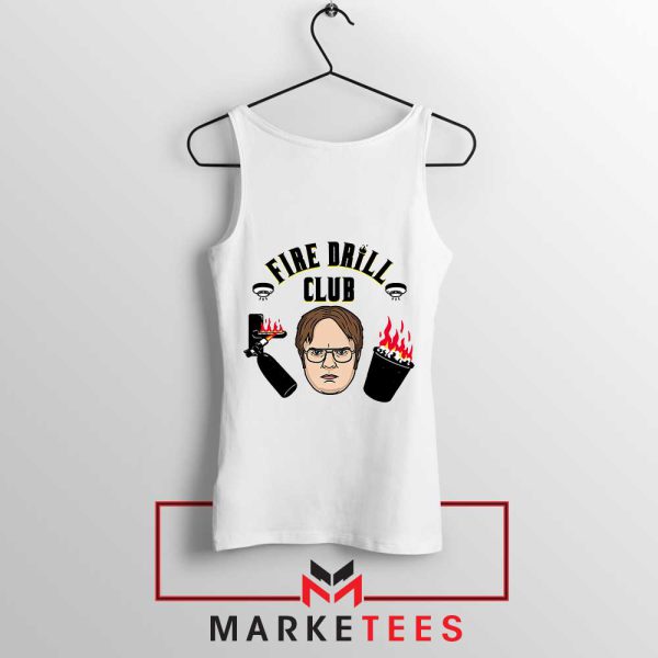 Dwight Schrute Hellfire Club White Tank Top