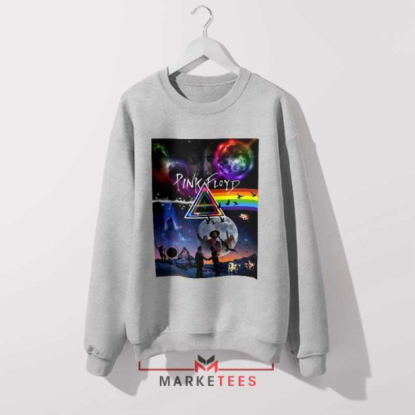 Fan Merch Pink Floyd Legendary Album Grey Sweatshirt