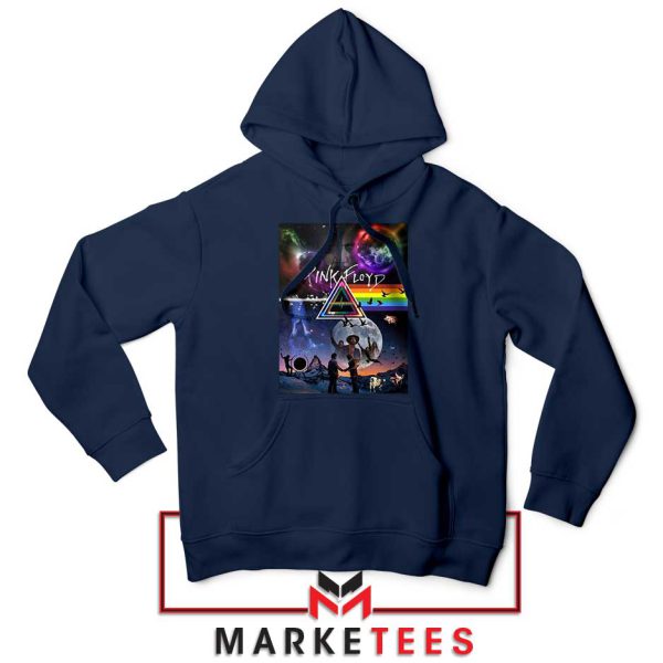 Fan Merch Pink Floyd Legendary Album Navy Hoodie