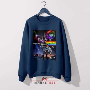 Fan Merch Pink Floyd Legendary Album Navy Sweatshirt