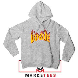 Fashion on Fire Skater Chic Grey Hoodie