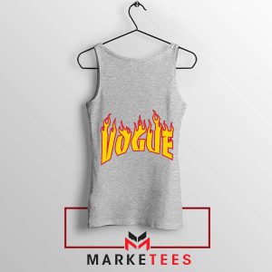 Fashion on Fire Skater Chic Grey Tank Top