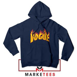 Fashion on Fire Skater Chic Navy Hoodie